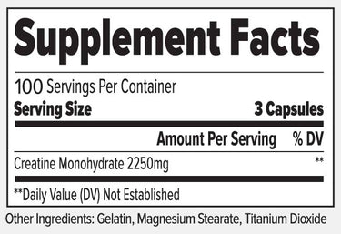 Creatine Capsules | 50 Servings